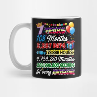 7 Years Old Being Awesome 7th Birthday Mug